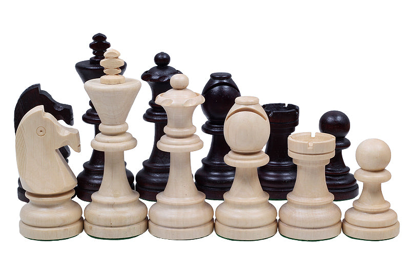 Tournament Chess Set No.7 50x50cm – Mahogany & Sycamore Inlaid Board – image 8