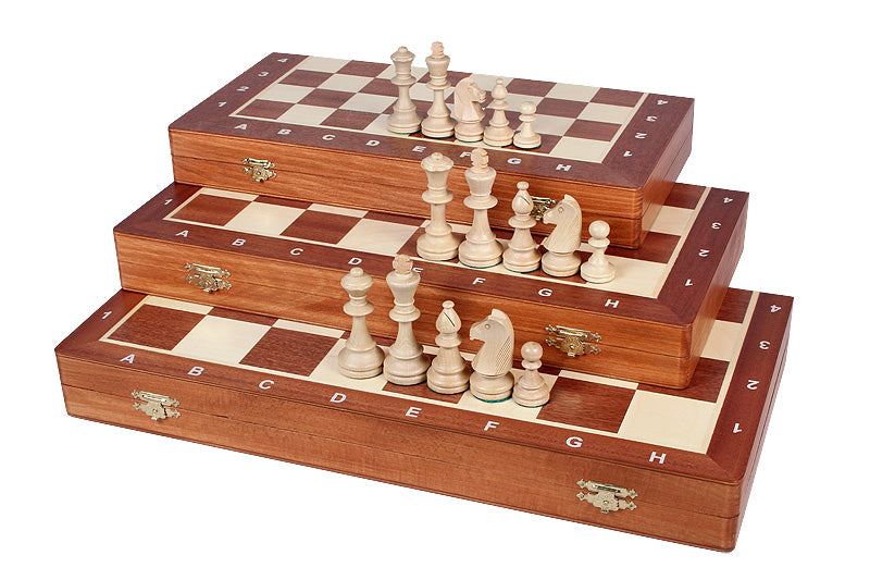 Tournament Chess Set No.6 54x54cm – Inlaid Case with Staunton Pieces – image 8