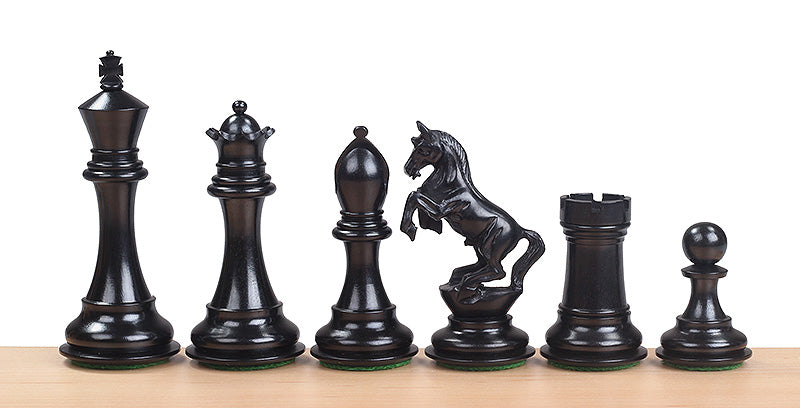 Alexander Chess Pieces 4" - Ebony Boxwood Weighted Luxury Set – image 2