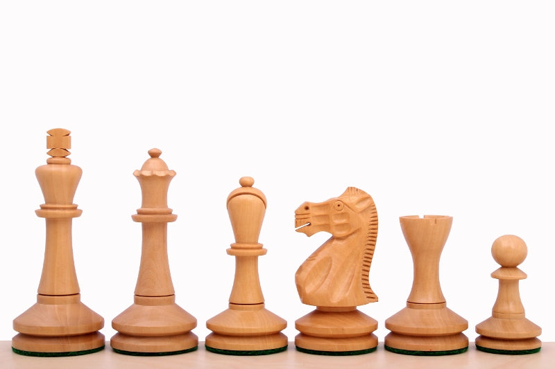 Blackmore Chess Pieces 4" – Ebonized & Boxwood Weighted Tournament Set – image 3