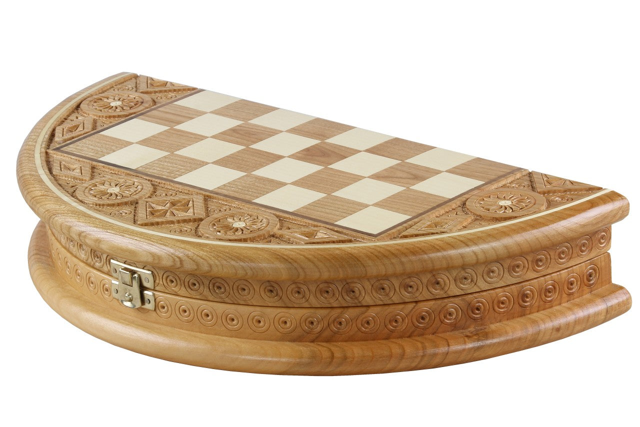 Chess Rubin - Hand-Carved Round Case 33cm Complete Set – image 2