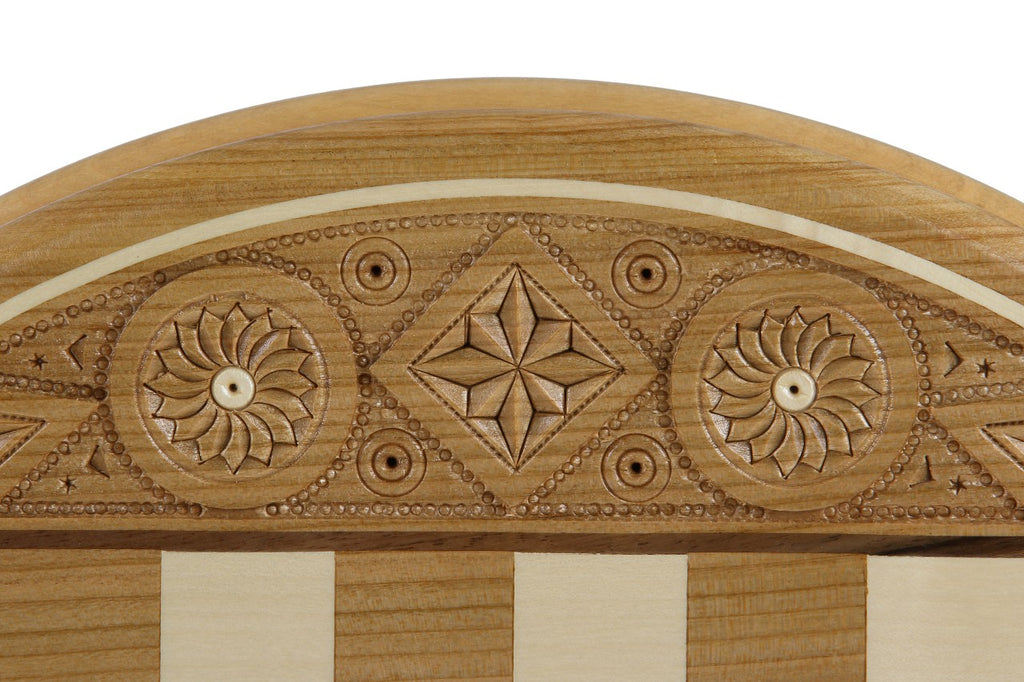Chess Rubin - Hand-Carved Round Case 33cm Complete Set – image 3