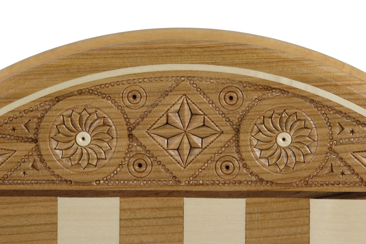 Chess Rubin - Hand-Carved Round Case 33cm Complete Set – image 3