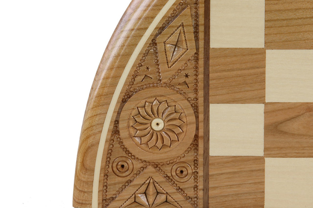 Chess Rubin - Hand-Carved Round Case 33cm Complete Set – image 4