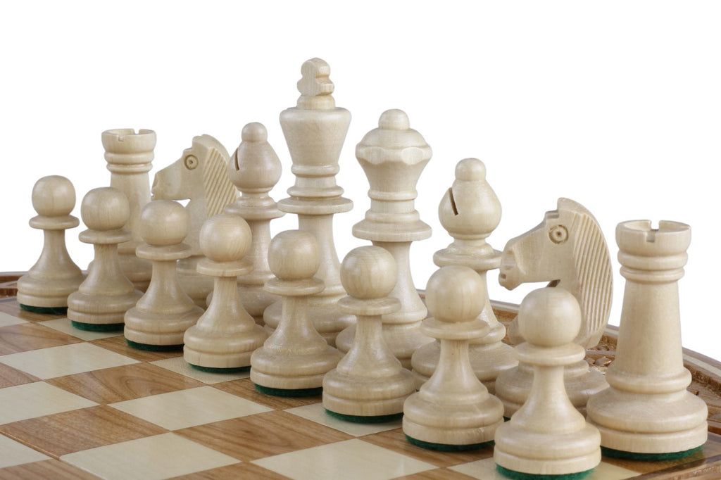 Chess Rubin - Hand-Carved Round Case 33cm Complete Set – image 9
