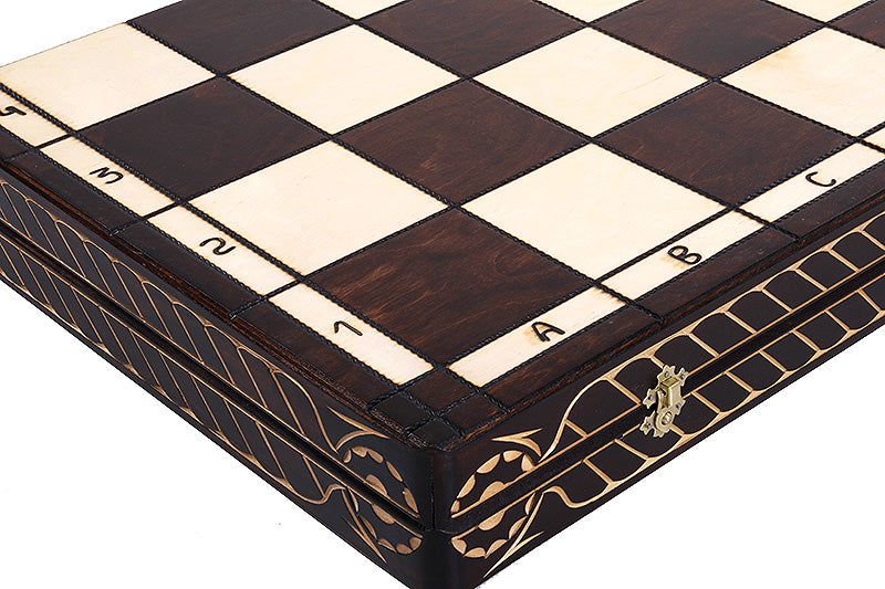 CEZAR Chess Set 85x85cm – Hand-Carved Linden Wood Luxury Board – image 5