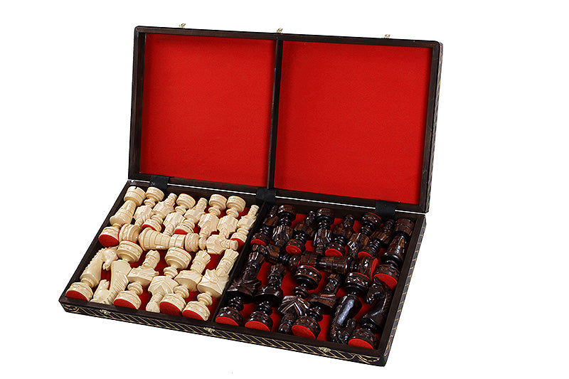 CEZAR Chess Set 85x85cm – Hand-Carved Linden Wood Luxury Board – image 2