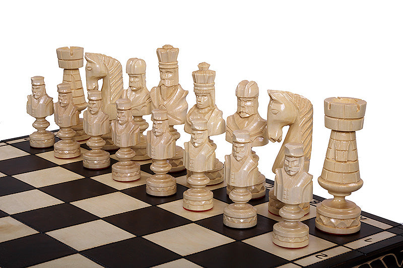 CEZAR Chess Set 85x85cm – Hand-Carved Linden Wood Luxury Board – image 8