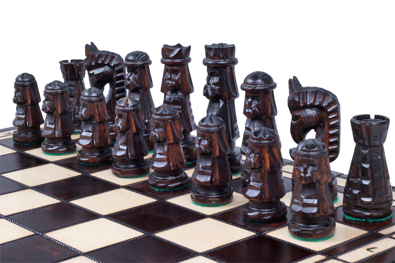GIEWONT Chess Set 50x50cm – Highland Style Hand-Carved Linden Wood – image 7