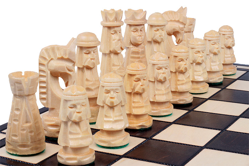 GIEWONT Chess Set 50x50cm – Highland Style Hand-Carved Linden Wood – image 8