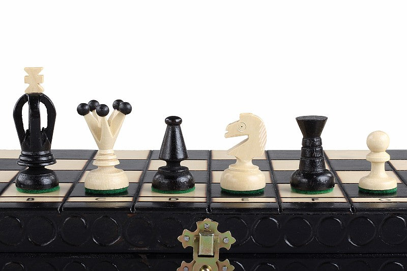 King's Championship Chess Set Medium – Black, 35cm with 76mm King – image 7