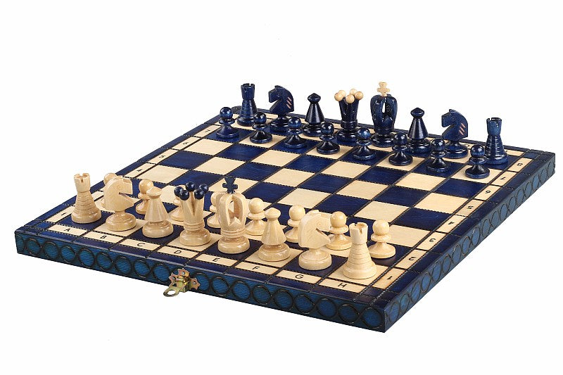 Kingdom Chess Set Medium Blue 35x35cm – Folding Board with Insert Tray – image 8
