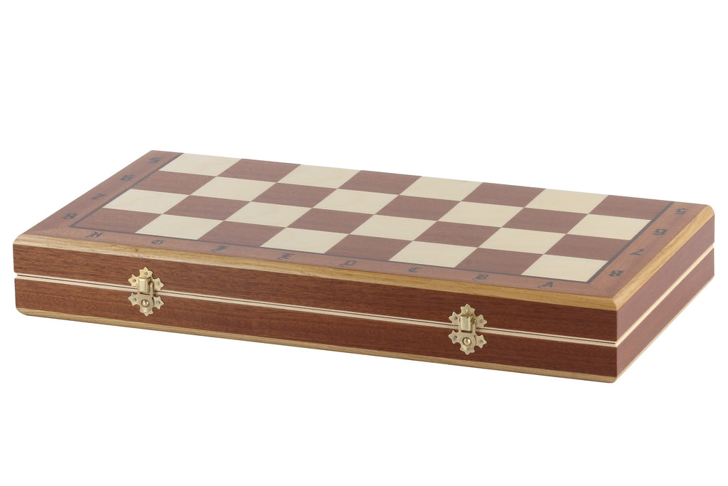 ORAWA Chess Set 50x50cm – Geometric Block Style with Mahogany Inlay – image 7