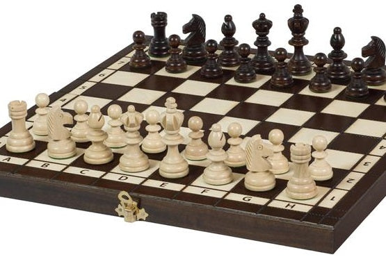 Olympic Chess Set 36x36cm – Compact Tournament Style Wooden Board – image 2