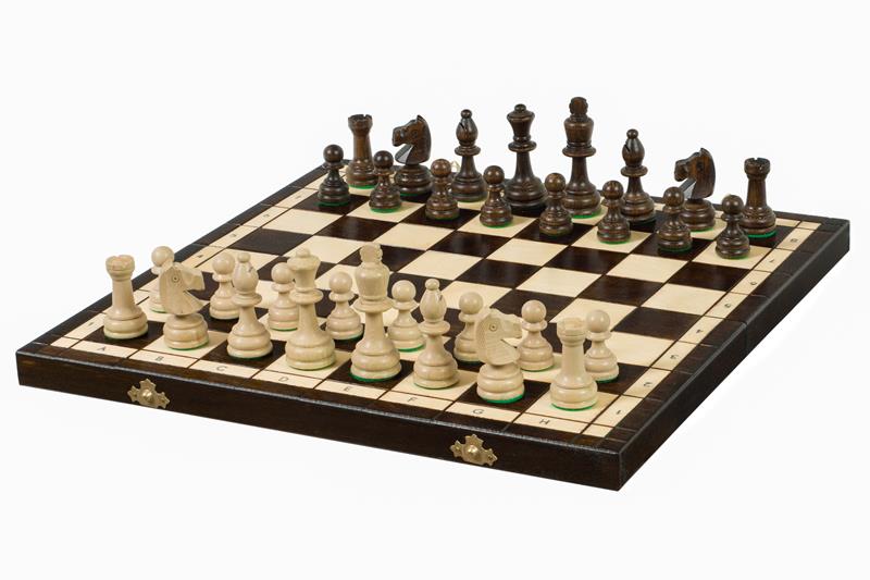Olympic Chess Set 42x42cm – Tournament Style Wooden Folding Board – image 5