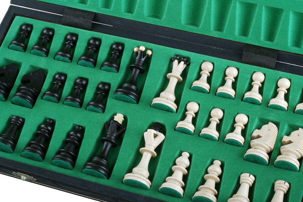 SENATOR New Line Chess Set Black 42x42cm – Premium Weighted Folding Board – image 2