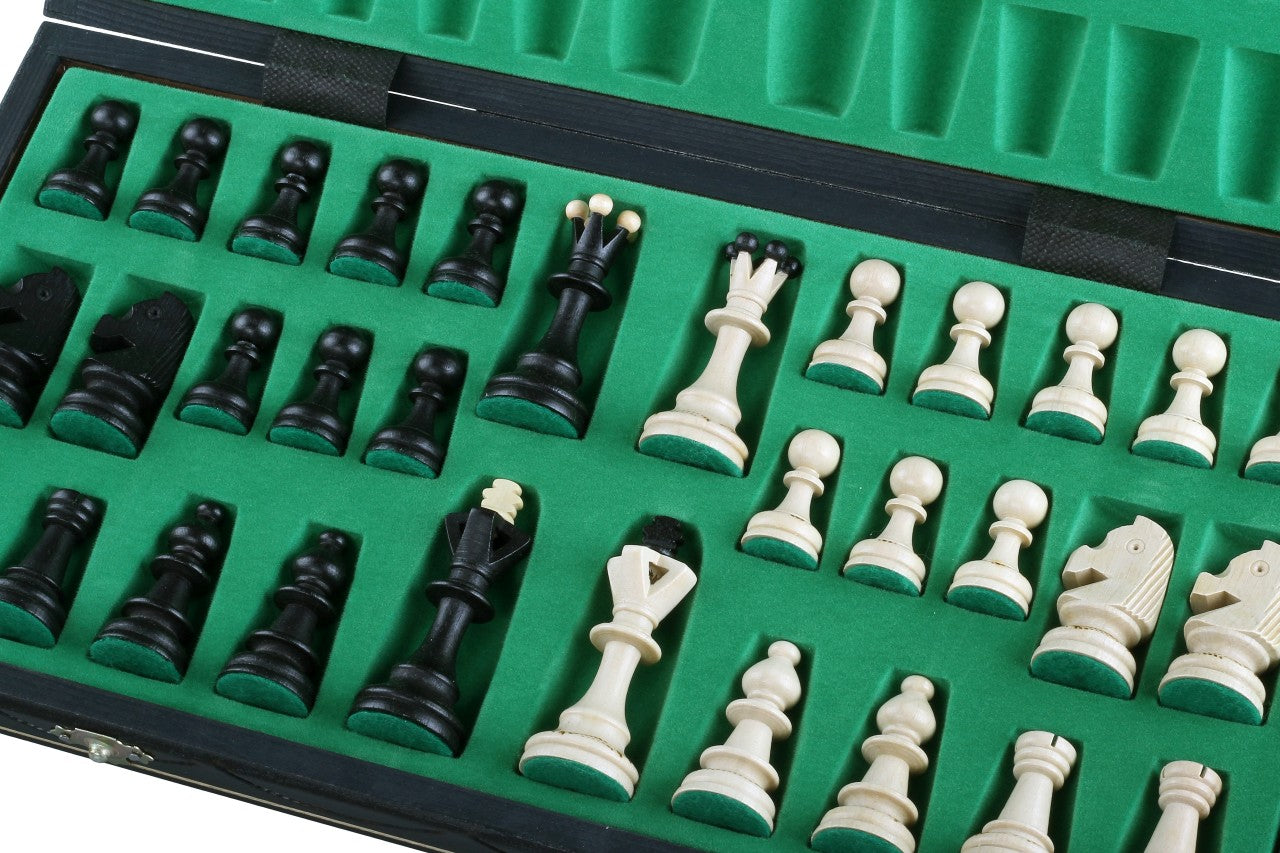SENATOR New Line Chess Set Black 42x42cm – Premium Weighted Folding Board – image 2