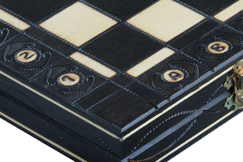 SENATOR New Line Chess Set Black 42x42cm – Premium Weighted Folding Board – image 3