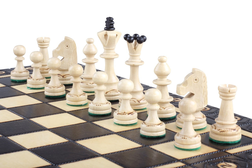 SENATOR New Line Chess Set Black 42x42cm – Premium Weighted Folding Board – image 7
