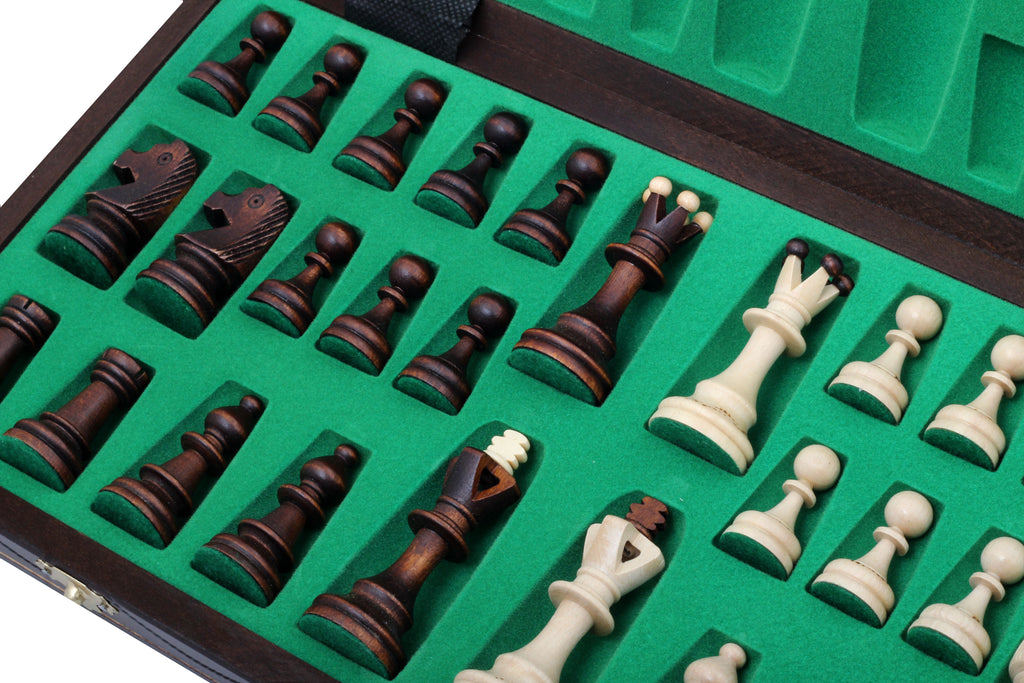 SENATOR New Line Chess Set 42x42cm – Traditional Weighted Folding Board – image 2