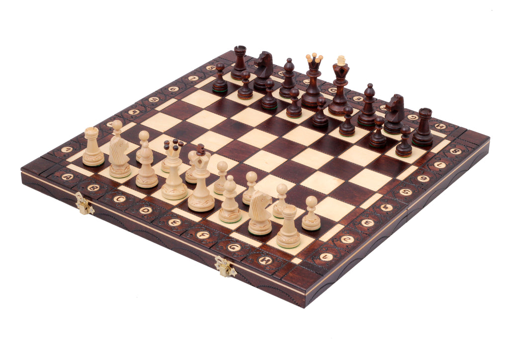 SENATOR New Line Chess Set 42x42cm – Traditional Weighted Folding Board – image 8