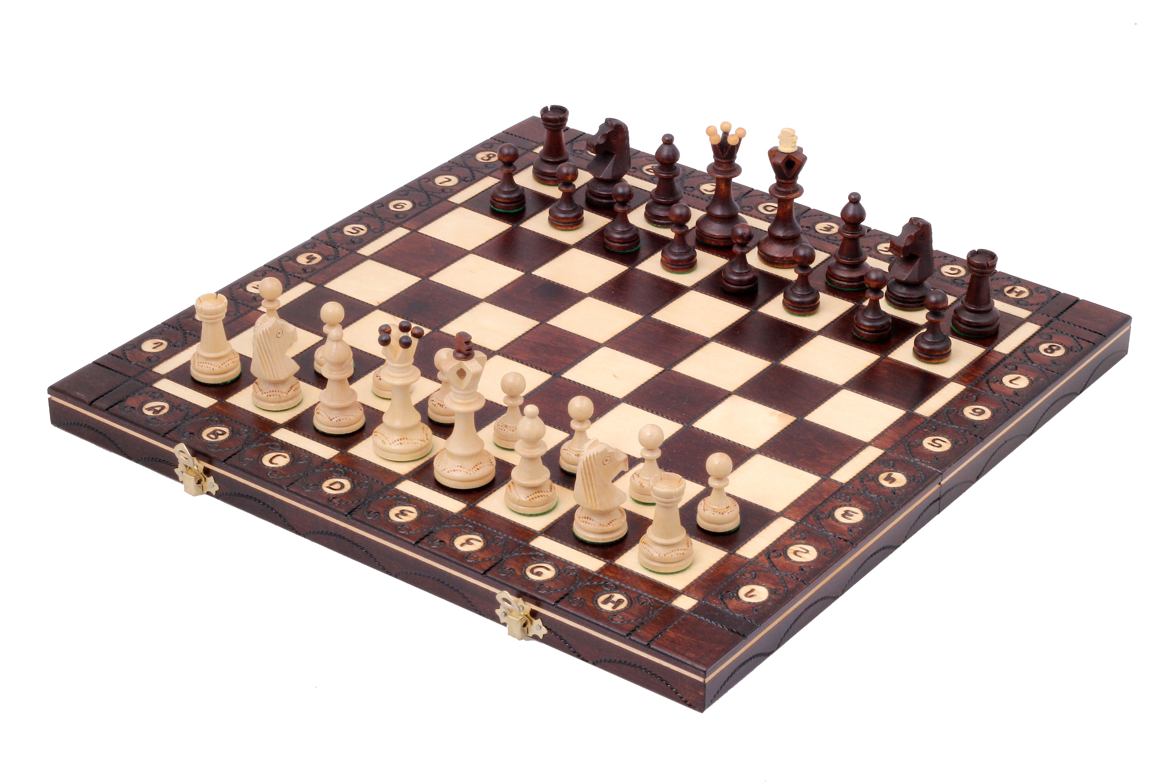 SENATOR New Line Chess Set 42x42cm – Traditional Weighted Folding Board – image 8