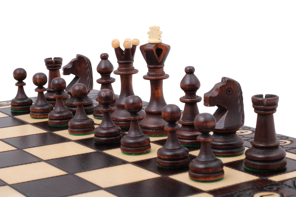 SENATOR New Line Chess Set 42x42cm – Traditional Weighted Folding Board – image 7
