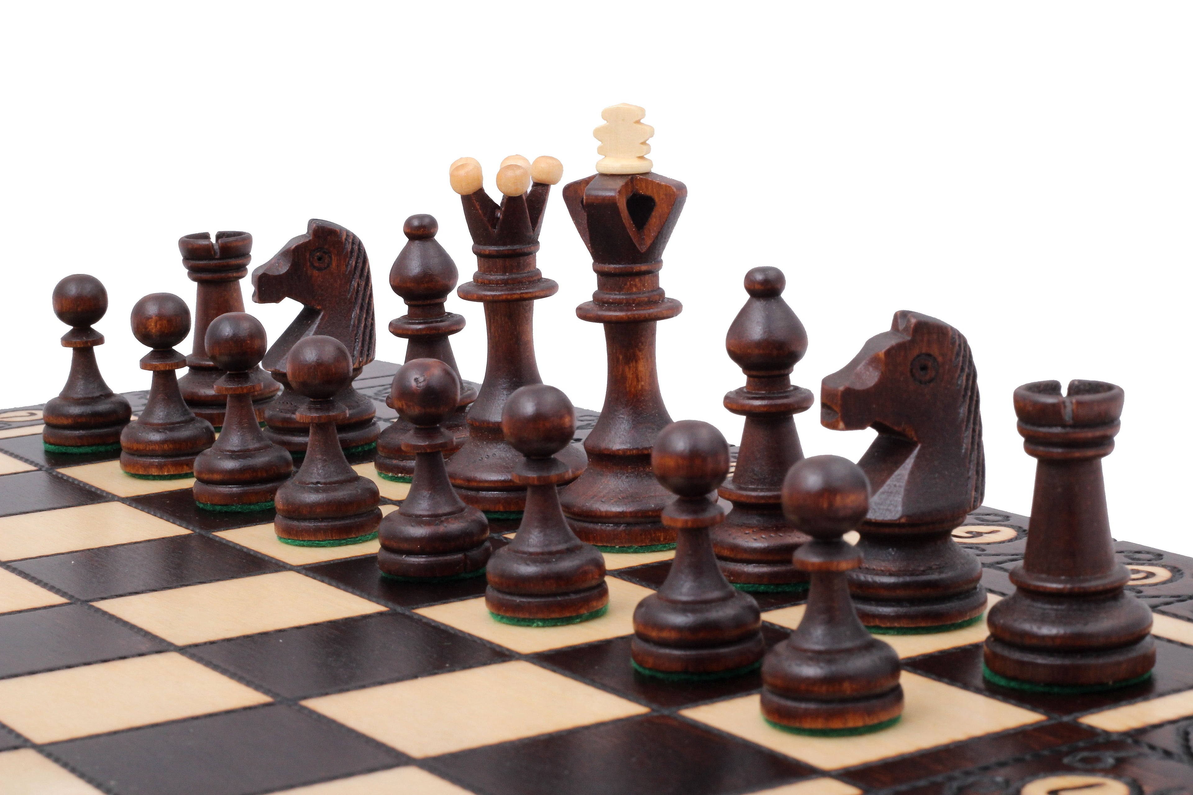 SENATOR New Line Chess Set 42x42cm – Traditional Weighted Folding Board – image 7