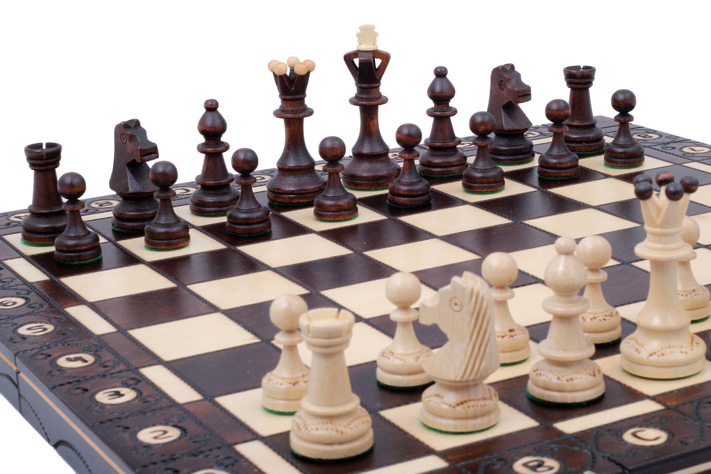 SENATOR New Line Chess Set 42x42cm – Traditional Weighted Folding Board – image 6