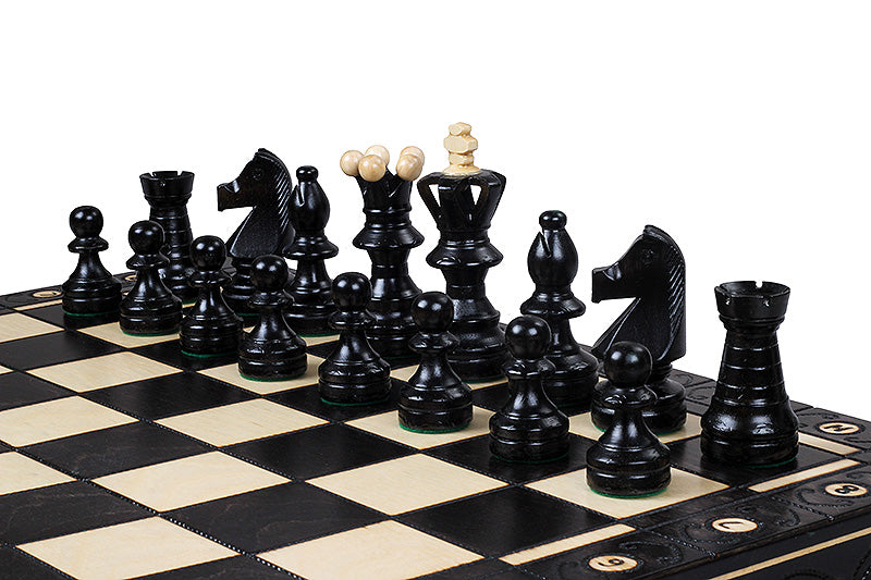 Ambassador New Line Chess Set Black - 55x55cm Premium Folding Set – image 5