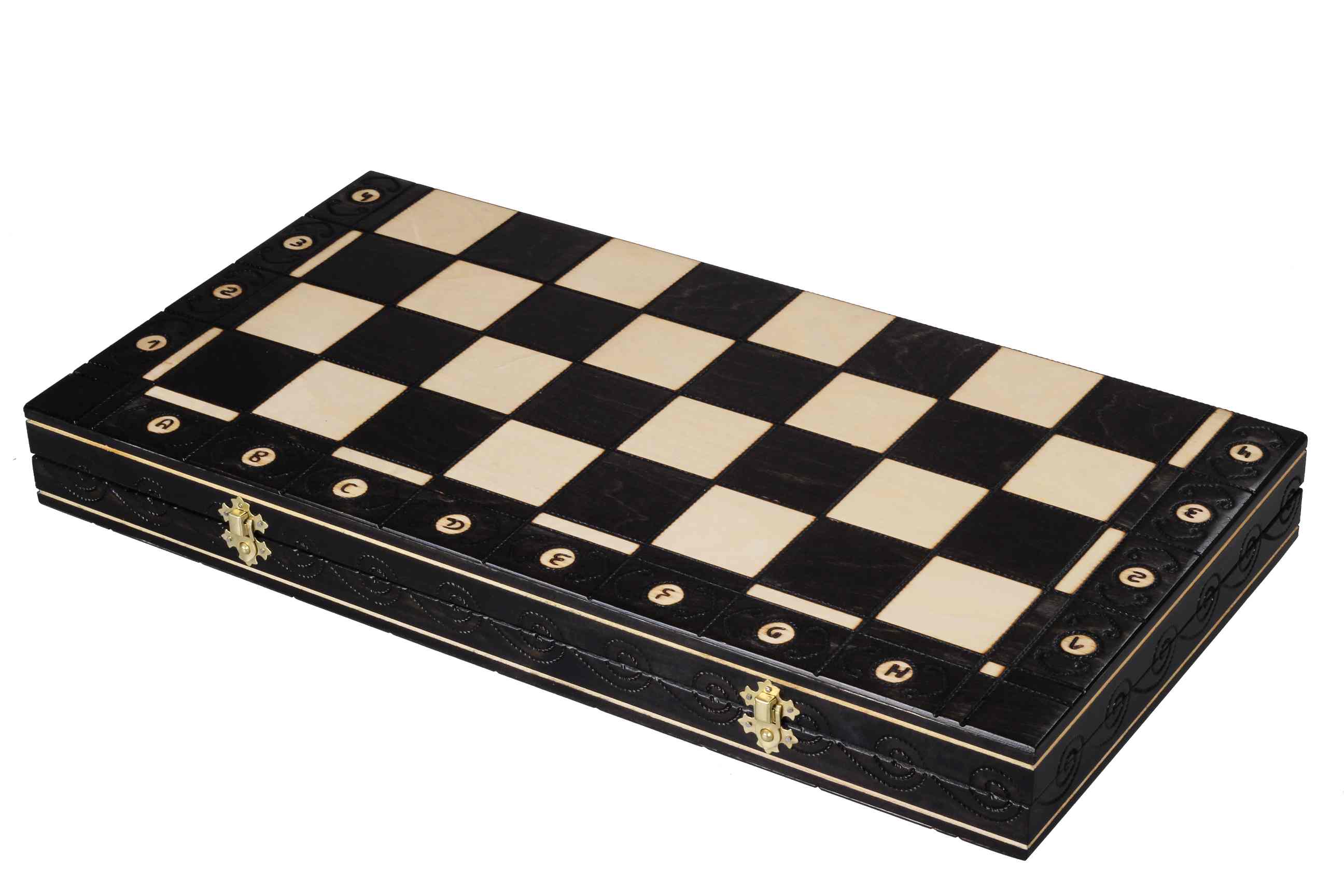 Ambassador New Line Chess Set Black - 55x55cm Premium Folding Set – image 13