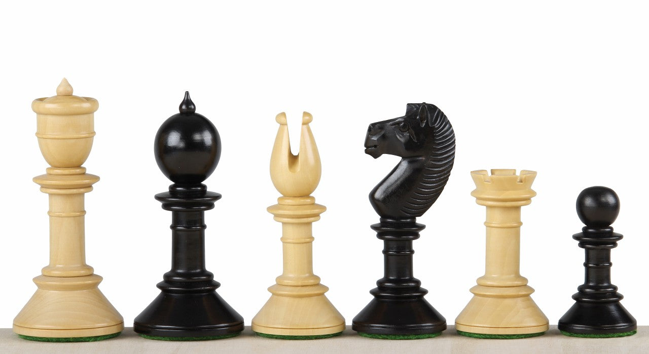 Northern Upright Chess Pieces 3.75" - Ebonised Premium Tournament Set