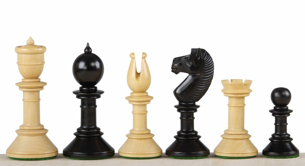 Northern Upright Chess Pieces 4.25" - Ebonised Premium Tournament Set
