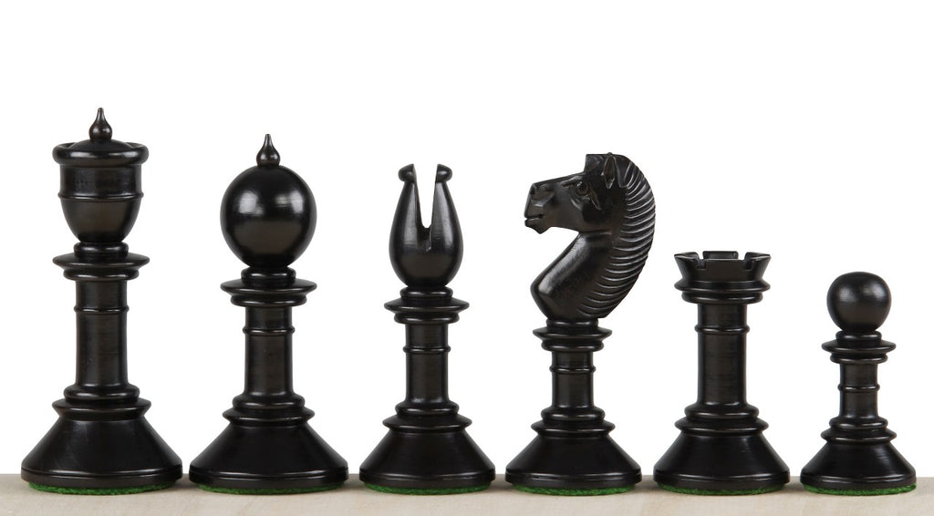 Northern Upright Chess Pieces 3.75" - Ebonised Premium Tournament Set – image 2