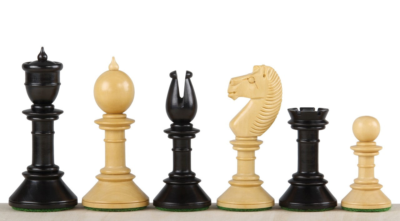 Northern Upright Chess Pieces 4.25" - Ebonised Premium Tournament Set – image 3