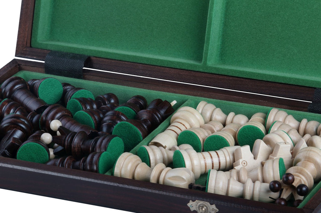 PEARL Chess Set Large 42x42cm – Traditional Hornbeam Folding Board – image 3