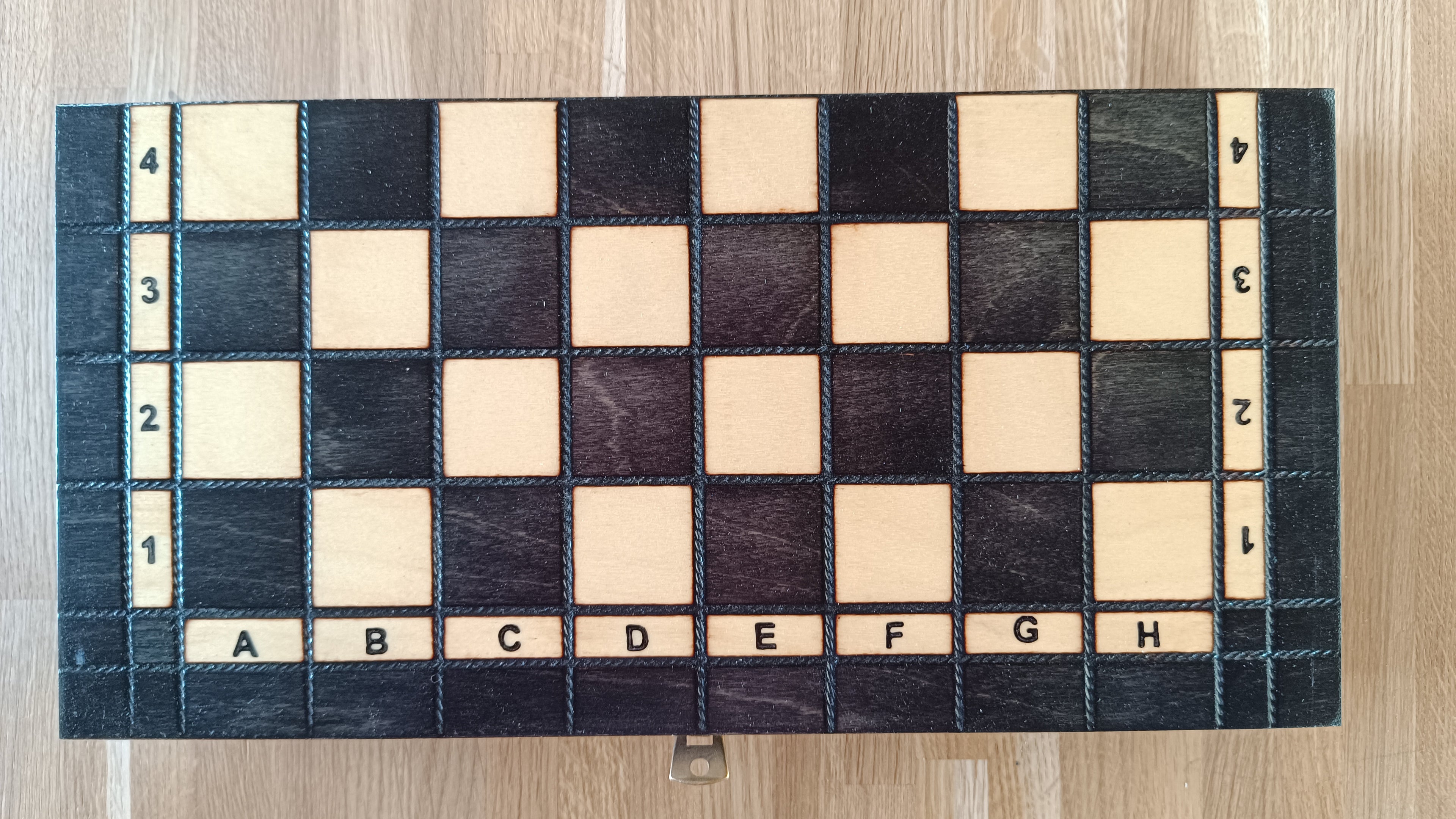 PEARL Chess Set Small Black 27x27cm – Compact Beech Wood with Insert – image 2