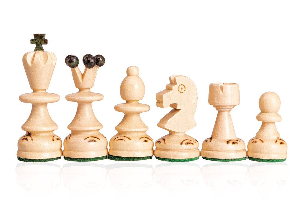 Small Pearl Chess Set with Insert — Green, 36×36 cm – image 3