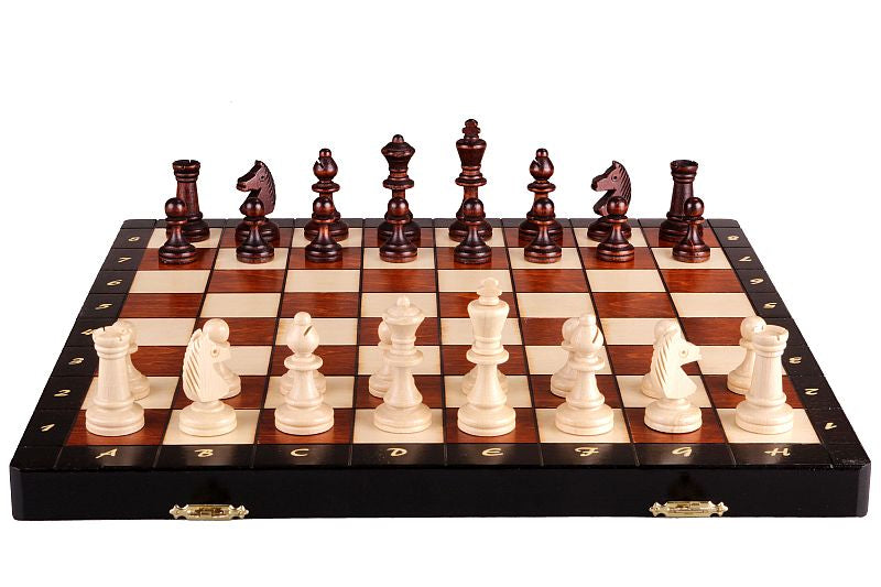 Magnetic Chess Set Large 35cm – Premium Wooden Folding Board with Insert – image 4