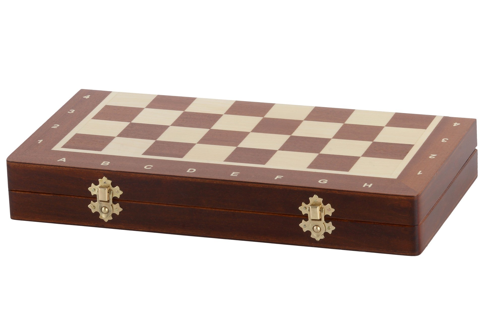 Large Magnetic Chess Set 35cm - Folding Mahogany/Sycamore with Insert – image 7