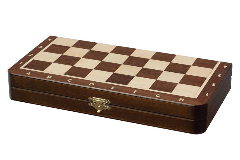 Lux Magnetic Chess Set 28cm – Intarsia Board with Insert Tray – image 6