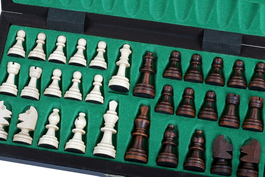 Magnetic LUX Chess Set 28x28cm – Premium Wooden Folding Travel Board – image 6