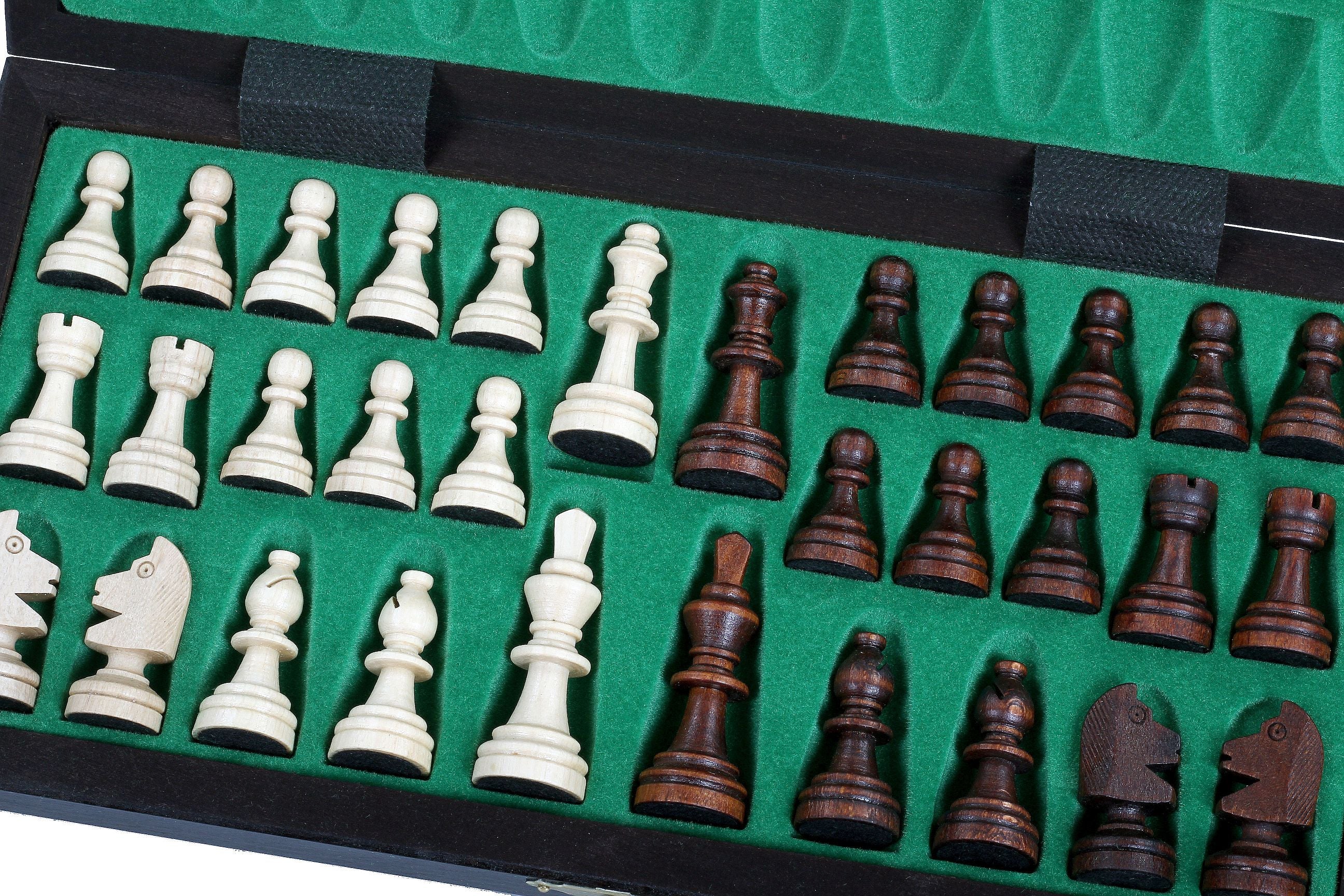 Magnetic LUX Chess Set 28x28cm – Premium Wooden Folding Travel Board – image 6