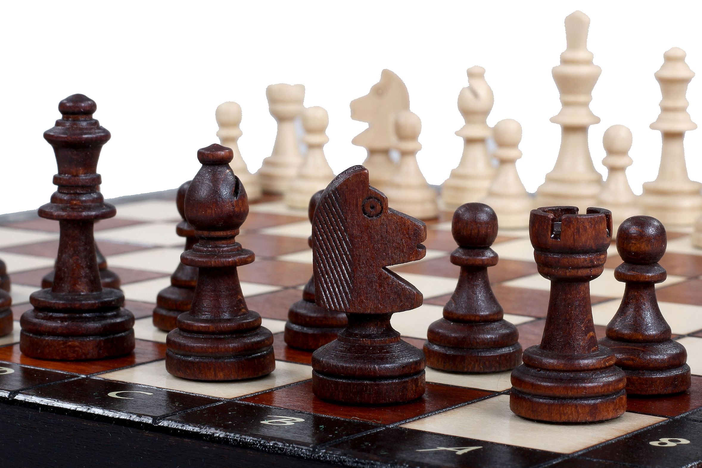 Magnetic LUX Chess Set 28x28cm – Premium Wooden Folding Travel Board – image 9