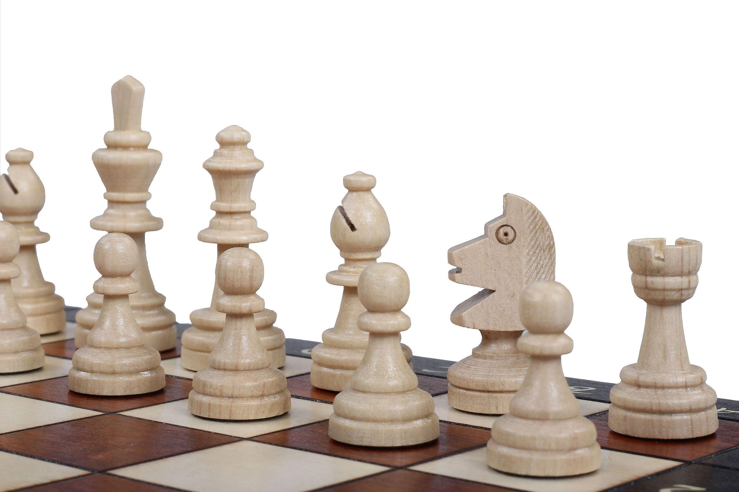Magnetic LUX Chess Set 28x28cm – Premium Wooden Folding Travel Board – image 4