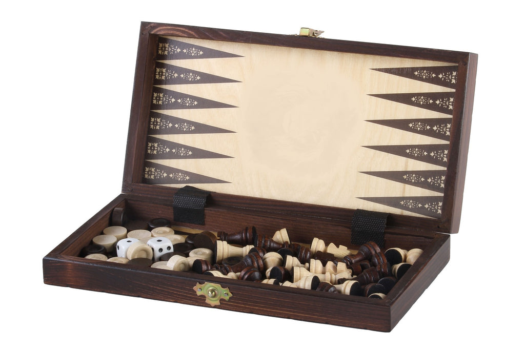 School Chess, Checkers & Backgammon 3-in-1 Set 28cm – Educational Multi-Game Board – image 7