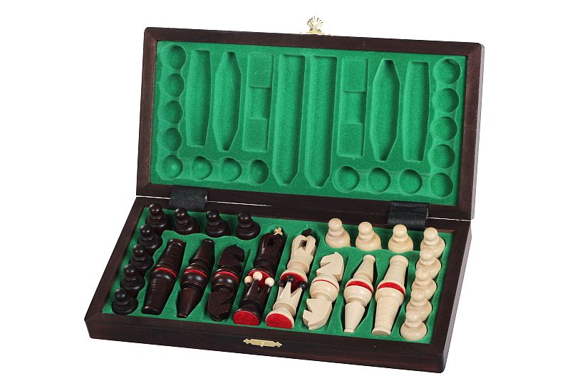 Royal Maxi New Line Chess Set 31x31cm – Premium Compact Folding Board with Insert – image 4