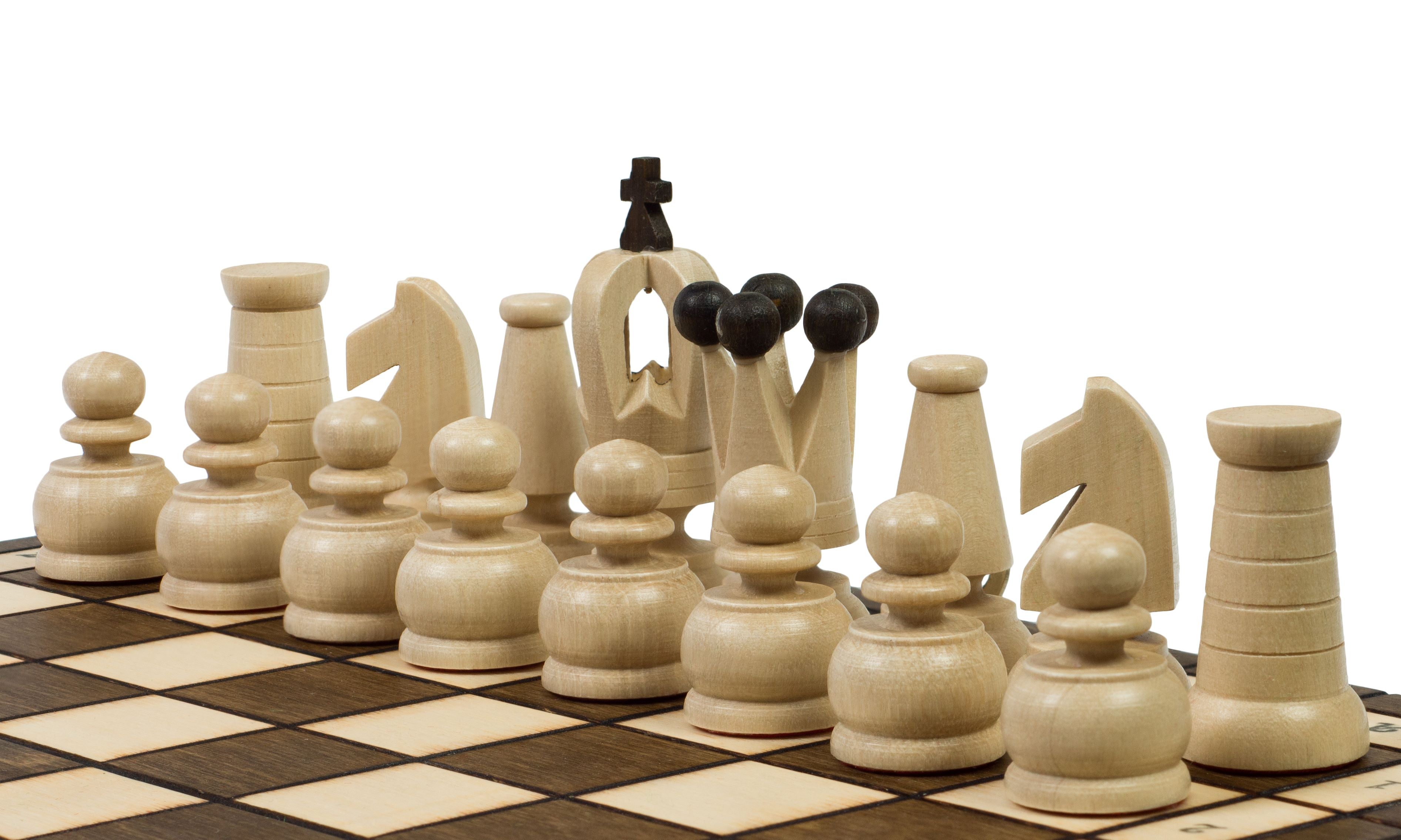 Royal Mini Chess Set 27x27cm – Ultra-Compact Travel Board – image 3