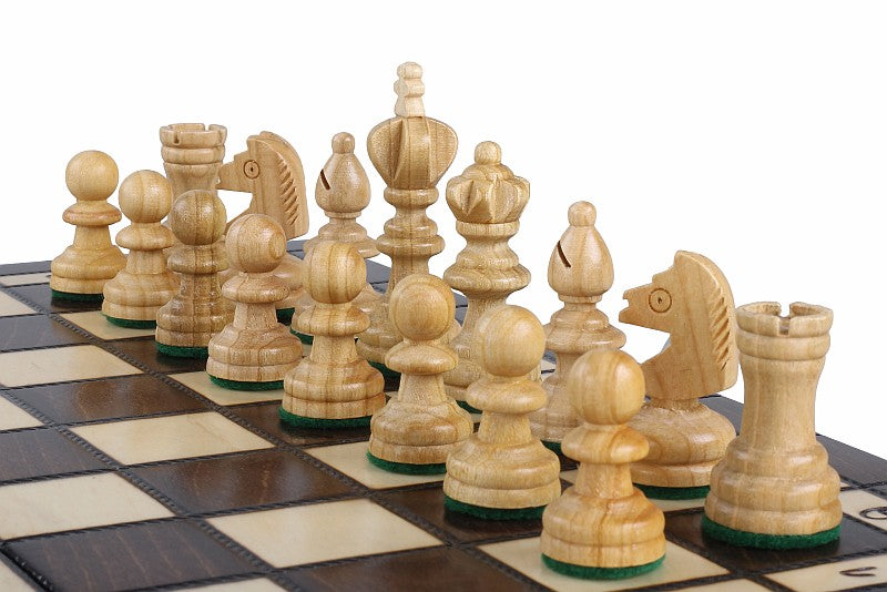 Chess & Checkers 2-in-1 Cherry Wood Set – Compact Folding Travel Case – image 5