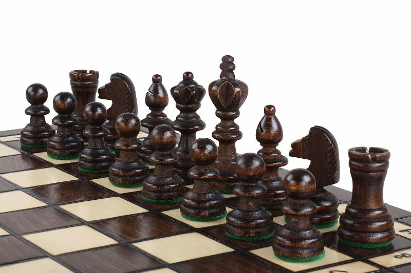 Chess & Checkers 2-in-1 Cherry Wood Set – Compact Folding Travel Case – image 4